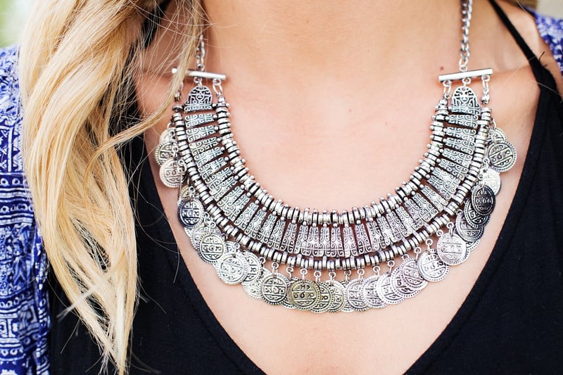 Vintage Brooch Necklace